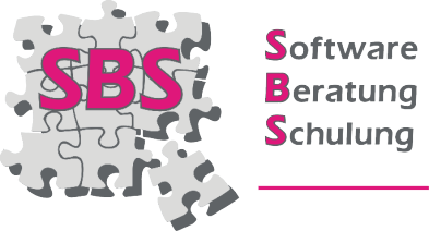 Logo SBS- Software - Beratung - Schulung -